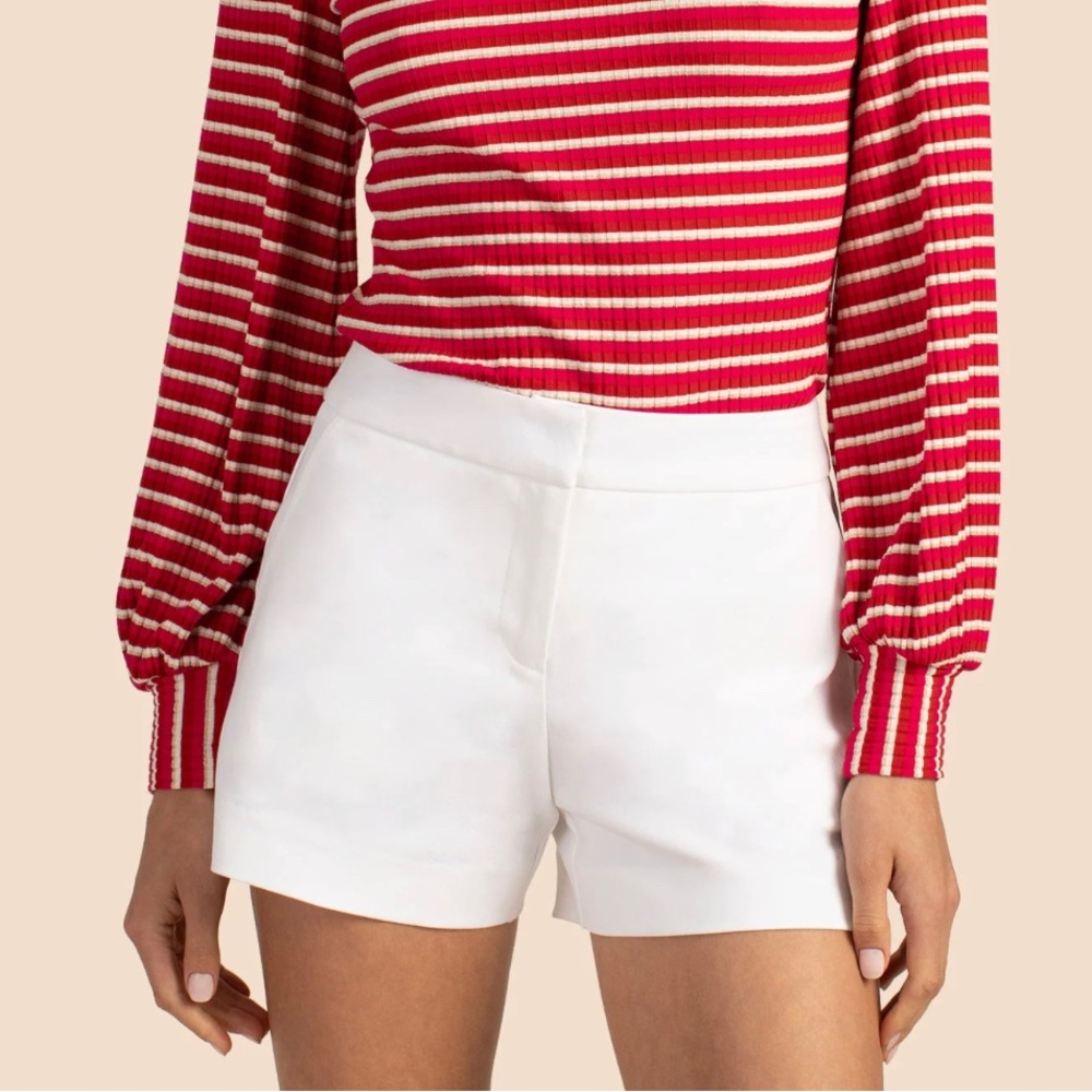 Trina Turk Corbin 2 Shorts White NWT Sz 6